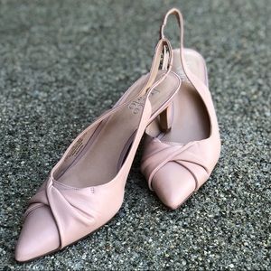 Franco Sarto Pink Leather Sling Back - Z18